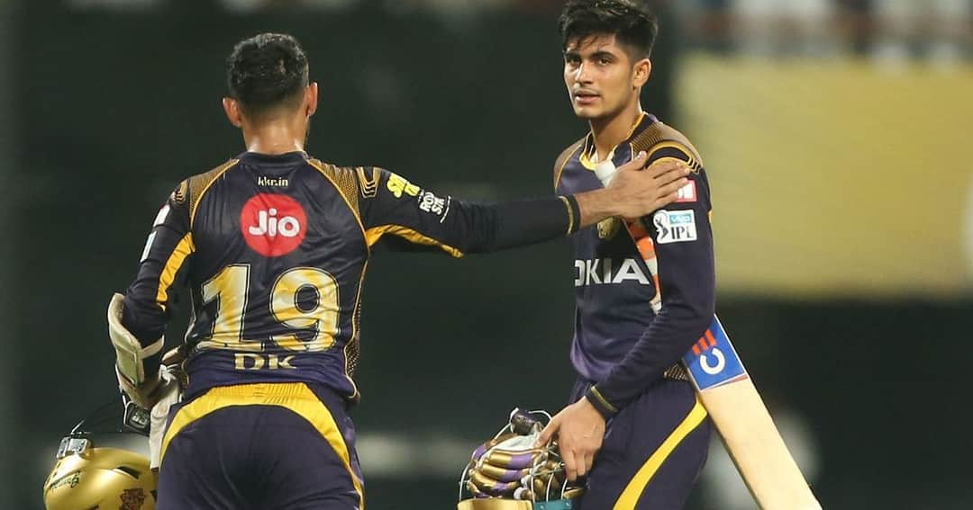Dinesh Karthi & Shubman Gill at KKR 